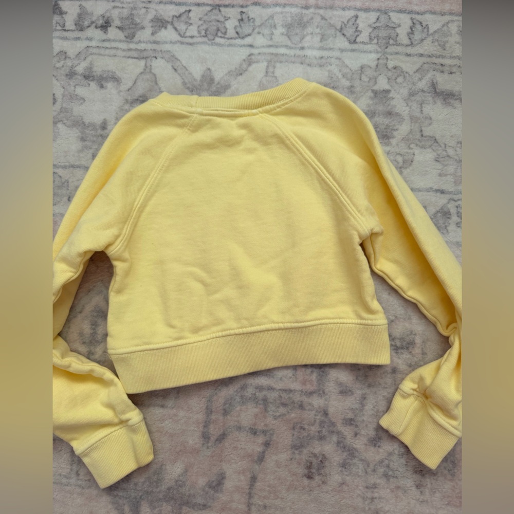 Roller Rabbit Cropped Yellow Sweatshirt - Picture 3 of 3